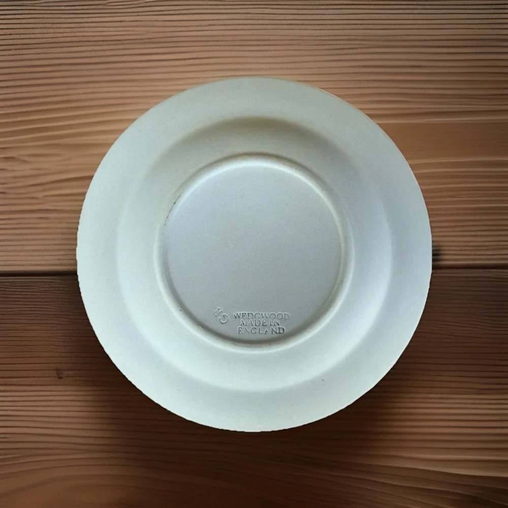 Set Of 3 Wedgwood Jasperware Mini Vase 2 Mini Trays Vintage Blue